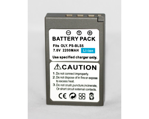 Аккумулятор для фотоаппаратов OLYMPUS - BLS-5 (PS-BLS5, BLS-50) - 2200 ma