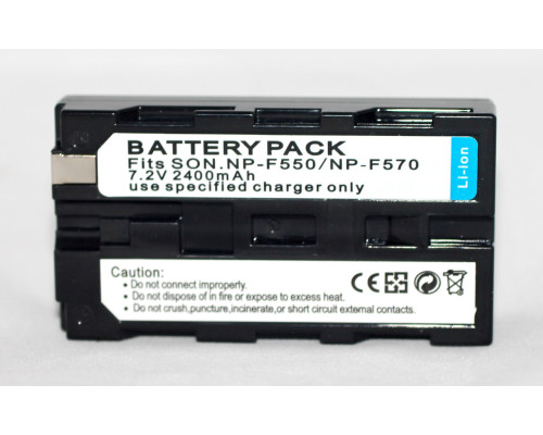 Аккумулятор NP-F550 (NP-F570) для камер SONY - 2400 ma
