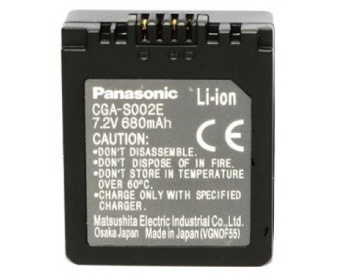 Акумулятор CGA-S002E (замінюємо з CGA-S002, DMW-BM7, CGR-S002) для камер Panasonic