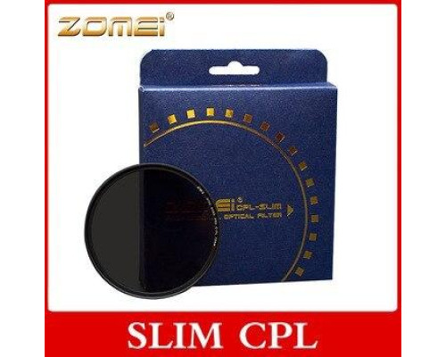Поляризаційний світлофільтр ZOMEI 37 мм CPL-SLIM-DW1 Wide Band PRO C-PL (ультратонкий)