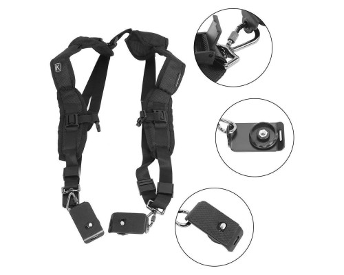 Подвійний розвантажувальний ремінь (розвантаження) QUICK STRAP для всіх марок фотоапаратів