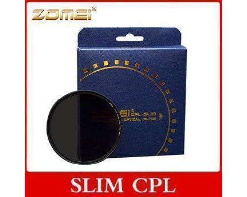 Поляризаційний світлофільтр ZOMEI 82 мм CPL-SLIM-DW1 Wide Band PRO C-PL (ультратонкий)
