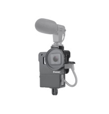 Алюмінієвий корпус для екшн камер GoPro Hero 5, 6, 7 з фільтром 52 UV та відсіком для мікрофона (код № XTGP539)