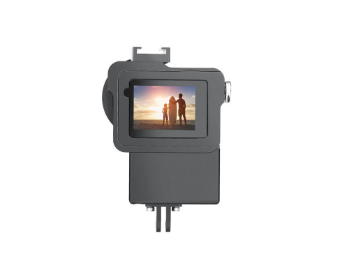 Алюмінієвий корпус для екшн камер GoPro Hero 5, 6, 7 з фільтром 52 UV та відсіком для мікрофона (код № XTGP539)