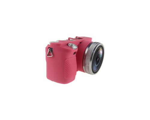 Захисний силіконовий чохол для фотоапаратів SONY A6000 - червоний