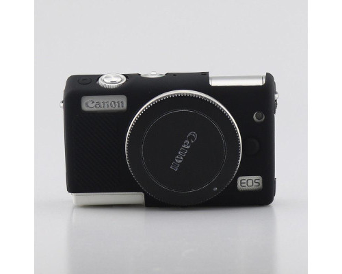 Захисний силіконовий чохол для фотоапаратів CANON EOS M100 - чорний