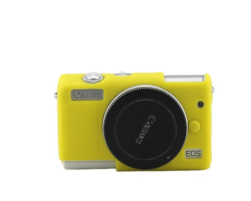 Захисний силіконовий чохол для фотоапаратів CANON EOS M100 – жовтий