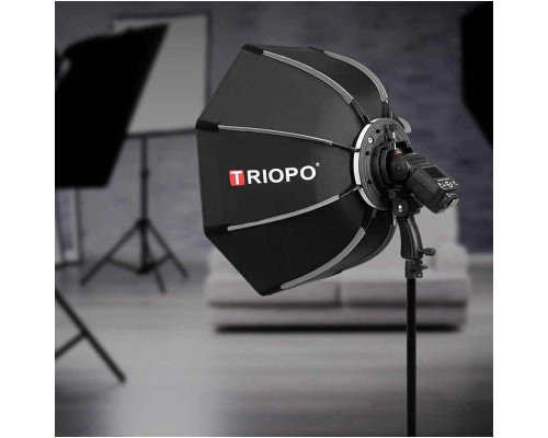 Софтбокс, рассеиватель, диффузор, октобокс Triopo - KS-120 для накамерной вспышки - 120 см