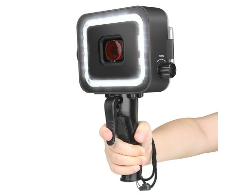 Водонепроникне LED світло зі спалахом та світлофільтром для екшн камер GoPro Hero 5, 6, 7 (код № XTGP540)