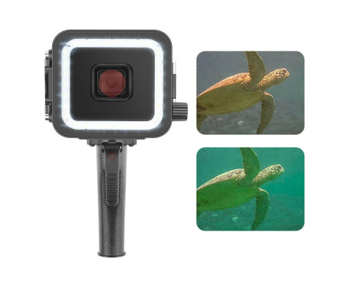 Водонепроникне LED світло зі спалахом та світлофільтром для екшн камер GoPro Hero 5, 6, 7 (код № XTGP540)