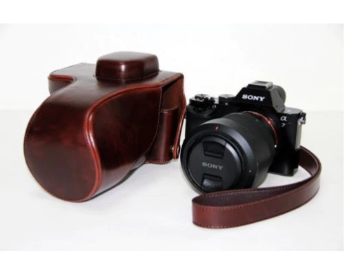 Захисний футляр - чохол для фотоапаратів SONY A7, A7S, A7R - кава