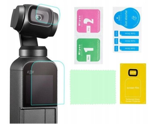 Захисне скло для DJI OSMO POCKET (на дисплей та об'єктив) (код № XT-530B)