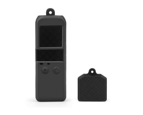 Силіконовий чохол для камери та ковпачок-кришка для DJI Osmo Pocket - блакитний (код XT-533)