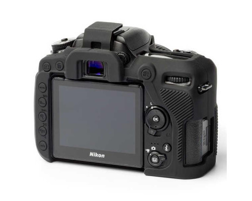 Захисний силіконовий чохол для фотоапаратів Nikon D7500 - чорний