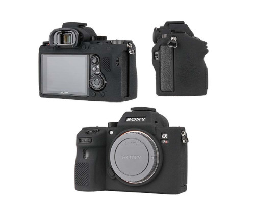 Захисний силіконовий чохол для фотоапаратів SONY A7 III, A7r III, A7s III, A9 - чорний