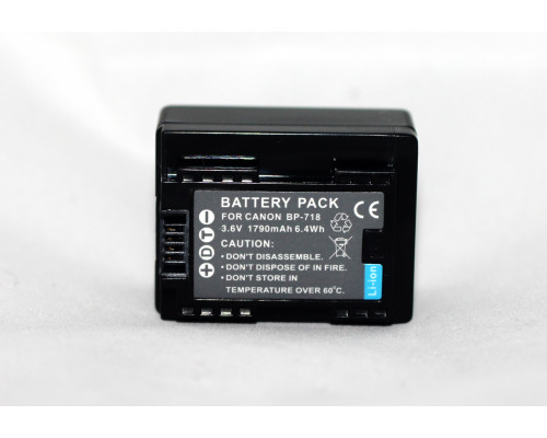 Аккумулятор для камер CANON BP-718 чип (BP-727, BP-709) - 1790 ma