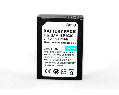 Акумулятор BP-1030 (BP1030) - аналог для камер SAMSUNG NX200, NX210, NX1000 - 1600 ma