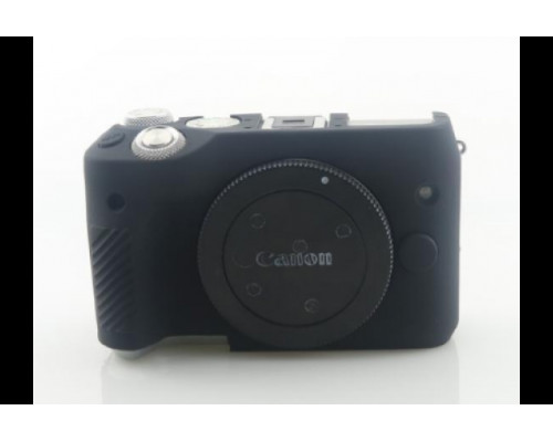Захисний силіконовий чохол для фотоапаратів Canon EOS M6 - чорний