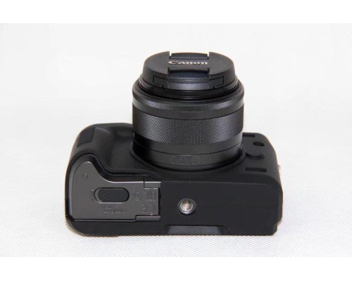 Захисний силіконовий чохол для фотоапаратів Canon EOS M6 - чорний