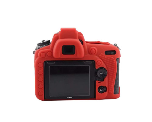 Захисний силіконовий чохол для фотоапаратів Nikon D750 - червоний
