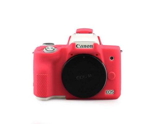 Захисний силіконовий чохол для фотоапаратів CANON EOS M50, M50 Mark II - червоний