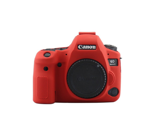 Захисний силіконовий чохол для фотоапаратів Canon EOS 6D Mark II - червоний