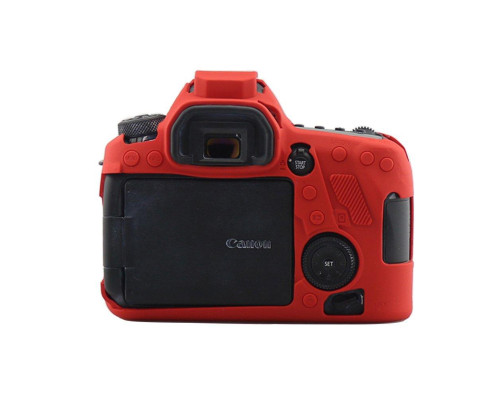 Захисний силіконовий чохол для фотоапаратів Canon EOS 6D Mark II - червоний