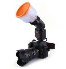 Рассеиватель - лайтсфера SHOOT Lambency Flash Diffuser (белая, серебряная и оранжевая вставки) (XT-508)