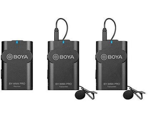 Петличний мікрофон Boya BY-WM4 PRO-K2 - радіомікрофон (бездротова двоканальна мікрофонна система)