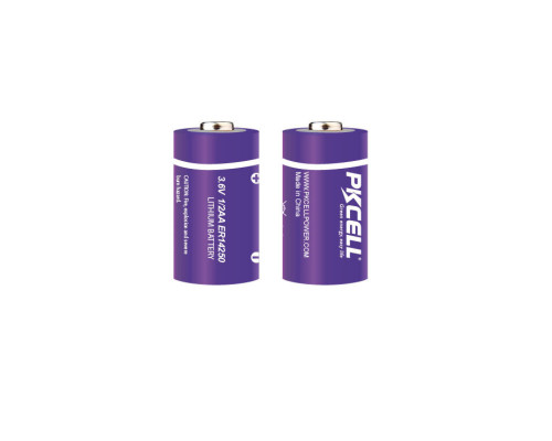 Літієва батарея PKCELL - ER14250 (CR14250), 1/2 AA Size 3.6V 1200 mAh, Li-SOCl2