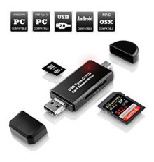 Кардрідер (кардрідер/запис) USB 2.0 OTG/Type-C/MicroSD/MicroUSB/SD - 5 в 1