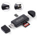 Кардрідер (кардрідер/запис) USB 2.0 OTG/Type-C/MicroSD/MicroUSB/SD - 5 в 1