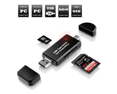 Кардрідер (card reader/writer) USB 2.0 OTG/Type-C/MicroSD/MicroUSB/SD - 5 в 1 для телефону, ноутбука і т.д.