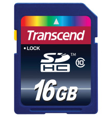 Карта пам'яті Transcend SD HC 16 GB (10 Class)