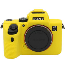 Захисний силіконовий чохол для фотоапаратів SONY A7 III, A7r III, A7s III, A9 - жовтий