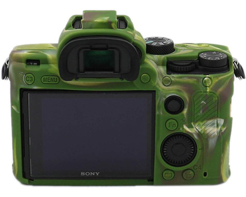 Захисний силіконовий чохол для фотоапаратів SONY A7 III, A7r III, A7s III, A9 - камуфляжний