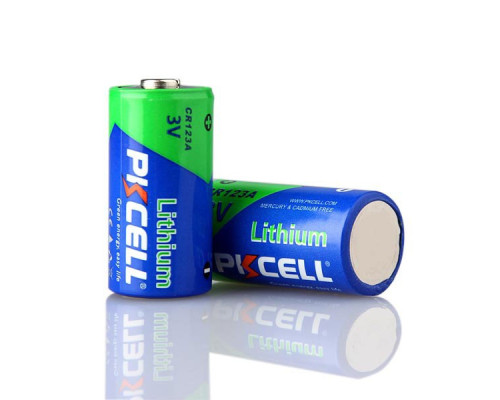 Батарейка PKCELL CR123A, CR123 - 3.0V Lithium battery (1 шт)