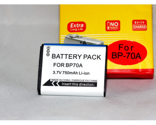 Акумулятори BP70A (BP-70A, BP-70EP, EA-BP70A, EA-BP70A, SLB-70A) для камер SAMSUNG - 750 ma