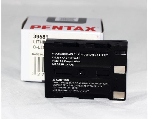 Акумулятор D-LI50 для PENTAX K10D, K20D