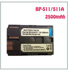Акумулятор для фотоапаратів та відеокамер CANON - BP-511a (аналог) - 2500 ma