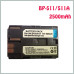 Акумулятор для фотоапаратів та відеокамер CANON - BP-511a (аналог) - 2500 ma