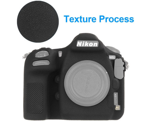 Захисний силіконовий чохол для фотоапаратів Nikon D850 - чорний