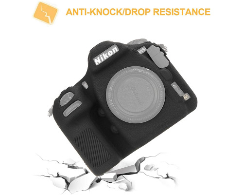 Захисний силіконовий чохол для фотоапаратів Nikon D850 - чорний