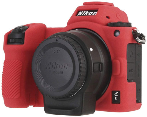 Захисний силіконовий чохол для фотоапаратів Nikon Z6, Z6 II, Z7, Z7 II - червоний