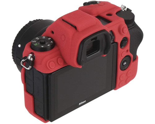 Захисний силіконовий чохол для фотоапаратів Nikon Z6, Z6 II, Z7, Z7 II - червоний