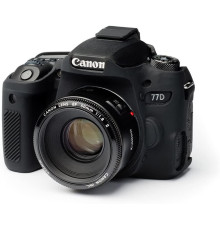 Захисний силіконовий чохол для фотоапаратів Canon EOS 77D - чорний