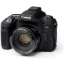 Захисний силіконовий чохол для фотоапаратів Canon EOS 77D - чорний