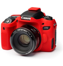 Захисний силіконовий чохол для фотоапаратів Canon EOS 77D - червоний