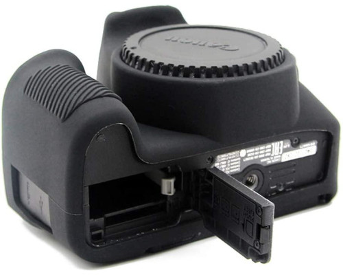Захисний силіконовий чохол для фотоапаратів Canon EOS 200D, 250D, 200D II - чорний