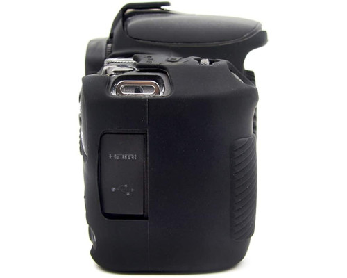 Захисний силіконовий чохол для фотоапаратів Canon EOS 200D, 250D, 200D II - чорний